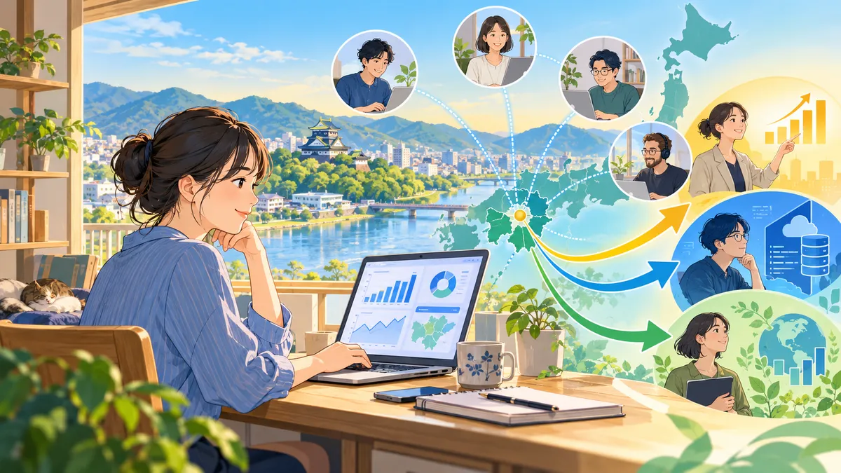 データアナリストに岡山など地方から転職できる？未経験で地元に求人が少ないときの3つの道【2026年版】